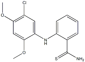 2-[(5-chloro-2,4-dimethoxyphenyl)amino]benzene-1-carbothioamide 结构式