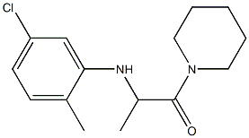 2-[(5-chloro-2-methylphenyl)amino]-1-(piperidin-1-yl)propan-1-one 结构式