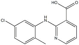 2-[(5-chloro-2-methylphenyl)amino]pyridine-3-carboxylic acid 结构式