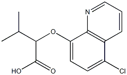 2-[(5-chloroquinolin-8-yl)oxy]-3-methylbutanoic acid 结构式