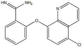 2-[(5-chloroquinolin-8-yl)oxy]benzene-1-carboximidamide 结构式