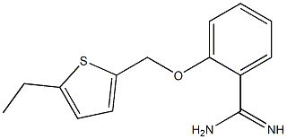 2-[(5-ethylthien-2-yl)methoxy]benzenecarboximidamide 结构式