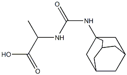 2-[(adamantan-1-ylcarbamoyl)amino]propanoic acid 结构式