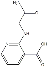 2-[(carbamoylmethyl)amino]pyridine-3-carboxylic acid 结构式