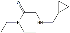 2-[(cyclopropylmethyl)amino]-N,N-diethylacetamide 结构式
