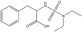 2-[(diethylsulfamoyl)amino]-3-phenylpropanoic acid 结构式