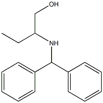 2-[(diphenylmethyl)amino]butan-1-ol 结构式