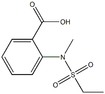 2-[(ethylsulfonyl)(methyl)amino]benzoic acid 结构式