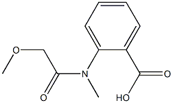 2-[(methoxyacetyl)(methyl)amino]benzoic acid 结构式