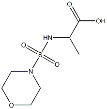 2-[(morpholine-4-sulfonyl)amino]propanoic acid 结构式