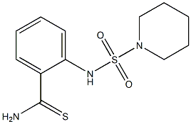 2-[(piperidine-1-sulfonyl)amino]benzene-1-carbothioamide 结构式