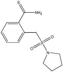 2-[(pyrrolidine-1-sulfonyl)methyl]benzene-1-carbothioamide 结构式