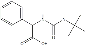 2-[(tert-butylcarbamoyl)amino]-2-phenylacetic acid 结构式
