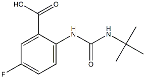 2-[(tert-butylcarbamoyl)amino]-5-fluorobenzoic acid 结构式