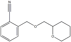 2-[(tetrahydro-2H-pyran-2-ylmethoxy)methyl]benzonitrile 结构式