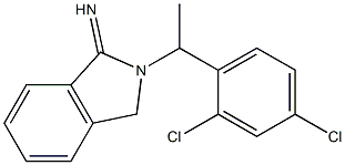 2-[1-(2,4-dichlorophenyl)ethyl]-2,3-dihydro-1H-isoindol-1-imine 结构式