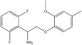 2-[1-amino-2-(2-methoxy-4-methylphenoxy)ethyl]-1,3-difluorobenzene 结构式