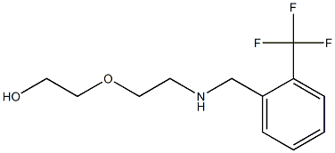 2-[2-({[2-(trifluoromethyl)phenyl]methyl}amino)ethoxy]ethan-1-ol 结构式