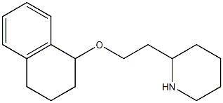 2-[2-(1,2,3,4-tetrahydronaphthalen-1-yloxy)ethyl]piperidine 结构式