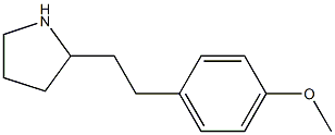 2-[2-(4-methoxyphenyl)ethyl]pyrrolidine 结构式