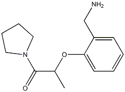 2-[2-(aminomethyl)phenoxy]-1-(pyrrolidin-1-yl)propan-1-one 结构式