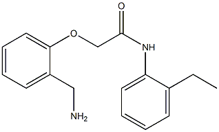 2-[2-(aminomethyl)phenoxy]-N-(2-ethylphenyl)acetamide 结构式