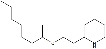 2-[2-(octan-2-yloxy)ethyl]piperidine 结构式