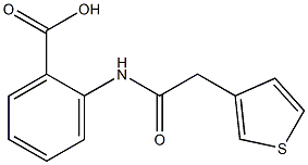 2-[2-(thiophen-3-yl)acetamido]benzoic acid 结构式