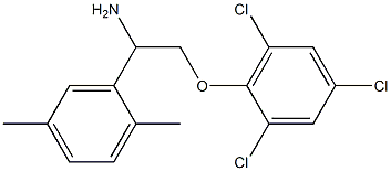 2-[2-amino-2-(2,5-dimethylphenyl)ethoxy]-1,3,5-trichlorobenzene 结构式