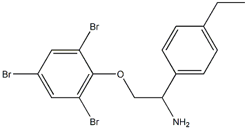 2-[2-amino-2-(4-ethylphenyl)ethoxy]-1,3,5-tribromobenzene 结构式