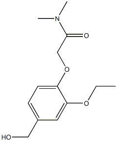 2-[2-ethoxy-4-(hydroxymethyl)phenoxy]-N,N-dimethylacetamide 结构式