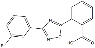 2-[3-(3-bromophenyl)-1,2,4-oxadiazol-5-yl]benzoic acid 结构式