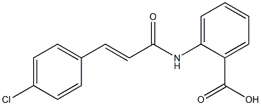 2-[3-(4-chlorophenyl)prop-2-enamido]benzoic acid 结构式