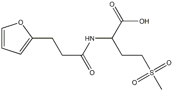 2-[3-(furan-2-yl)propanamido]-4-methanesulfonylbutanoic acid 结构式