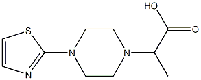 2-[4-(1,3-thiazol-2-yl)piperazin-1-yl]propanoic acid 结构式