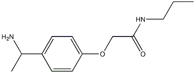 2-[4-(1-aminoethyl)phenoxy]-N-propylacetamide 结构式