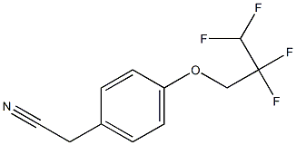 2-[4-(2,2,3,3-tetrafluoropropoxy)phenyl]acetonitrile 结构式