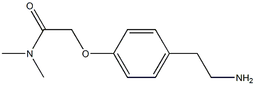 2-[4-(2-aminoethyl)phenoxy]-N,N-dimethylacetamide 结构式