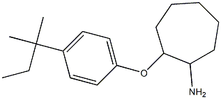 2-[4-(2-methylbutan-2-yl)phenoxy]cycloheptan-1-amine 结构式