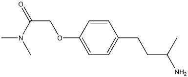 2-[4-(3-aminobutyl)phenoxy]-N,N-dimethylacetamide 结构式