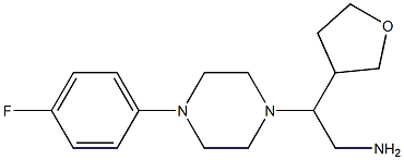 2-[4-(4-fluorophenyl)piperazin-1-yl]-2-(oxolan-3-yl)ethan-1-amine 结构式