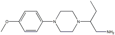 2-[4-(4-methoxyphenyl)piperazin-1-yl]butan-1-amine 结构式