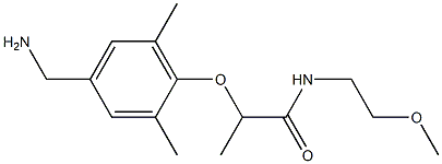 2-[4-(aminomethyl)-2,6-dimethylphenoxy]-N-(2-methoxyethyl)propanamide 结构式