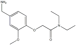 2-[4-(aminomethyl)-2-methoxyphenoxy]-N,N-diethylacetamide 结构式