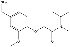 2-[4-(aminomethyl)-2-methoxyphenoxy]-N-methyl-N-(propan-2-yl)acetamide 结构式