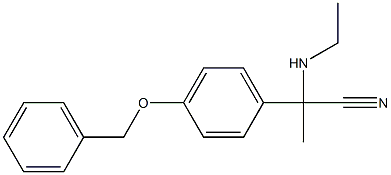 2-[4-(benzyloxy)phenyl]-2-(ethylamino)propanenitrile 结构式