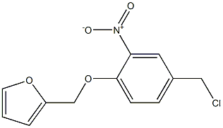 2-[4-(chloromethyl)-2-nitrophenoxymethyl]furan 结构式