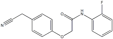 2-[4-(cyanomethyl)phenoxy]-N-(2-fluorophenyl)acetamide 结构式