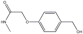 2-[4-(hydroxymethyl)phenoxy]-N-methylacetamide 结构式