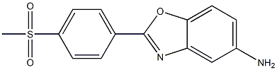 2-[4-(methylsulfonyl)phenyl]-1,3-benzoxazol-5-amine 结构式